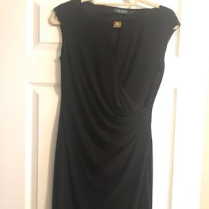 Ralph Lauren black faux wrap dress